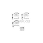 Honda On Fren Balatası Honda Crv 1996 2001 Hrv 1999> Accord 1993 1998 - Braxıs Ab0122