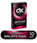 Okey Çifte Haz Prezervatif 10'lu