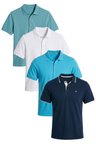 Buratti Pamuklu Regular Fit Düğmeli Polo Yaka 4'lü Paket T Shirt Erkek POLO YAKA T SHİRT 590211827S4