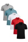 Buratti Pamuklu Regular Fit Düğmeli Polo Yaka 5'li Paket T Shirt Erkek T SHİRT 5902127S5