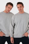 Buratti Regular Fit Bisiklet Yaka Şardonlu 2'li Paket Sweat Erkek SWEAT 5905255S2