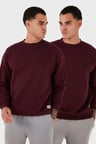 Buratti Regular Fit Bisiklet Yaka Şardonlu 2'li Paket Sweat Erkek SWEAT 5905255S2