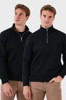 Buratti Pamuklu Regular Fit Dik Yaka 2'li Paket Sweat Erkek SWEAT 59052592S2