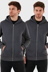 Buratti Regular Fit Kapüşonlu Kışlık 2'li Paket Sweat Erkek SWEAT 5905340S2