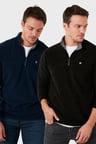 Buratti Slim Fit Anti-Pilling Tüylenme Yapmayan Şardonlu Soğuk Geçirmez  2'li Paket Polar Erkek POLAR 5906001S2