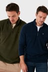 Buratti Slim Fit Anti-Pilling Tüylenme Yapmayan Şardonlu Soğuk Geçirmez  2'li Paket Polar Erkek POLAR 5906001S2
