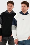 Buratti Pamuklu Relaxed Fit Kapüşonlu İçi Tüylü Yumuşak Şardonlu 2' li Paket Sweat Erkek SWEAT 5905299S2