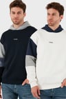 Buratti Pamuklu Relaxed Fit Kapüşonlu İçi Tüylü Yumuşak Şardonlu 2' li Paket Sweat Erkek SWEAT 5905299S2