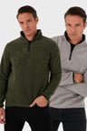Buratti Slim Fit Yarım Fermuarlı Dik Yaka Soğuk Geçirmez 2'li Paket Polar Erkek POLAR 5906003S2