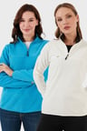 Lela Slim Fit Yumuşak Dokulu Anti-Pilling Tüylenme Yapmayan 2'li Paket Polar Bayan POLAR 5907000S2