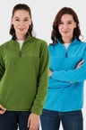 Lela Slim Fit Yumuşak Dokulu Anti-Pilling Tüylenme Yapmayan 2'li Paket Polar Bayan POLAR 5907000S2