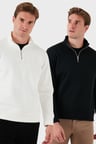 Buratti Pamuklu Regular Fit Dik Yaka 2'li Paket Sweat Erkek SWEAT 59052592S2