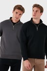 Buratti Pamuklu Regular Fit Dik Yaka 2'li Paket Sweat Erkek SWEAT 59052592S2