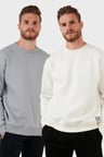 Buratti Regular Fit Bisiklet Yaka Şardonlu 2'li Paket Sweat Erkek SWEAT 5905255S2