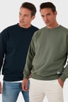 Buratti Regular Fit Bisiklet Yaka Şardonlu 2'li Paket Sweat Erkek SWEAT 5905255S2