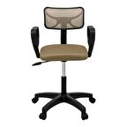 Türksit Buse Çalışma Koltuğu Plastik Ayak Krem