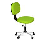 Türksit Eko Kolçaksız Çalışma Koltuğu Metalik Gri Boyalı Ayak F.Yeşil