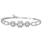 Favori Baget Taşlı Beyaz Altın Bileklik