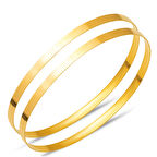 Düz Tel 22 Ayar Bilezik (2*8) 16 gr. 