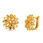 Lapis 22 Ayar Altın Küpe