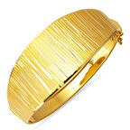 Çizgi 22 Ayar Kelepçe Altın Bilezik