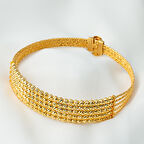 Dorissa 22 Ayar Top Altınlı Kelepçe Bilezik