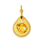 Yıldız Lale Tuğra Altın Kolye Ucu