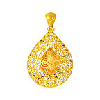 Damla Tuğra Yıldızlı Altın Kolye Ucu