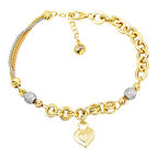 Kalp Kilidi 14 Ayar Altın Bileklik