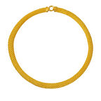 Hasır Örgü Zincir Altın Gerdanlık