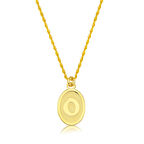 O Harfi Oval Altın Kolye