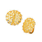 Rüzgargülü 22 Ayar Altın Küpe