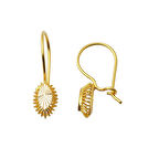 Göz Taşsız Altın Sarkaç Küpe