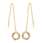 Toplu Halka Altın Zincir Küpe