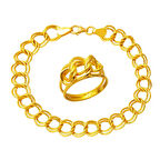 Samanyolu 22 Ayar Altın Yüzük & Bileklik