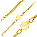 22 Ayar Çeyrek Altınlı Bileklik