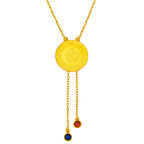 Çeyrek Altınlı 22 Ayar Püsküllü Kolye