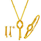 Sonsuzluk Örgü Zincirli Altın Set Takımı