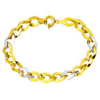 2 Renkli Halkalı Altın Bileklik