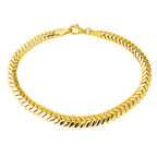 Balıksırtı 14 Ayar Altın Bileklik