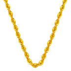 14 Ayar Aynalı Burma Zincir 50 cm