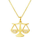 14 Ayar Altın Terazi Kolye