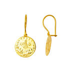 14 Ayar Altın Tuğralı Küpe