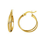 14 Ayar 2,5 cm. Çaplı İkili Halka Küpe Altın