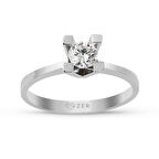 G Renk 0,25 Karat Pırlanta Tek Taş Yüzük