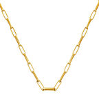 Ataç 14 Ayar Altın Zincir Kolye (3,5 mm Enli) 55 cm.