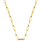 14 Ayar Ataç Altın Zincir Kolye (4 mm Enli) 45 cm.