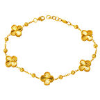 Dorika Yoncalı 22 Ayar Tasarım Altın Bileklik