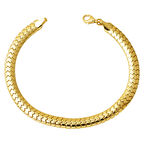 Balık Sırtı 14 Ayar Taşsız Altın Bileklik