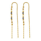 14 Ayar Dorika Toplu Zincir Altın Küpe